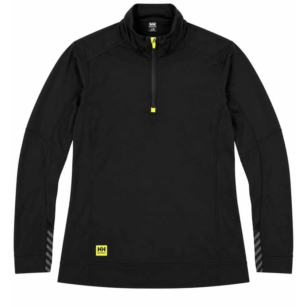Helly Hansen Workwear Classic 2.0 Black Half-Zip High Collar Sweatshirt